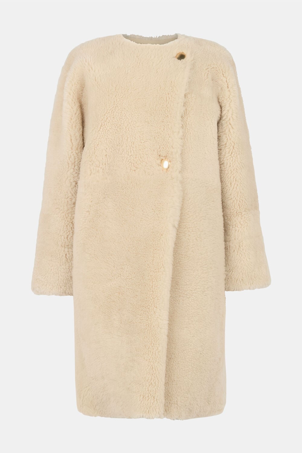 Shearling Cocoon Coat