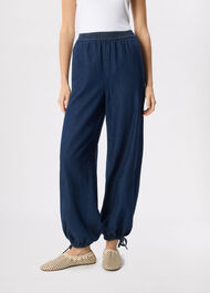 Tie Hem Balloon Trouser