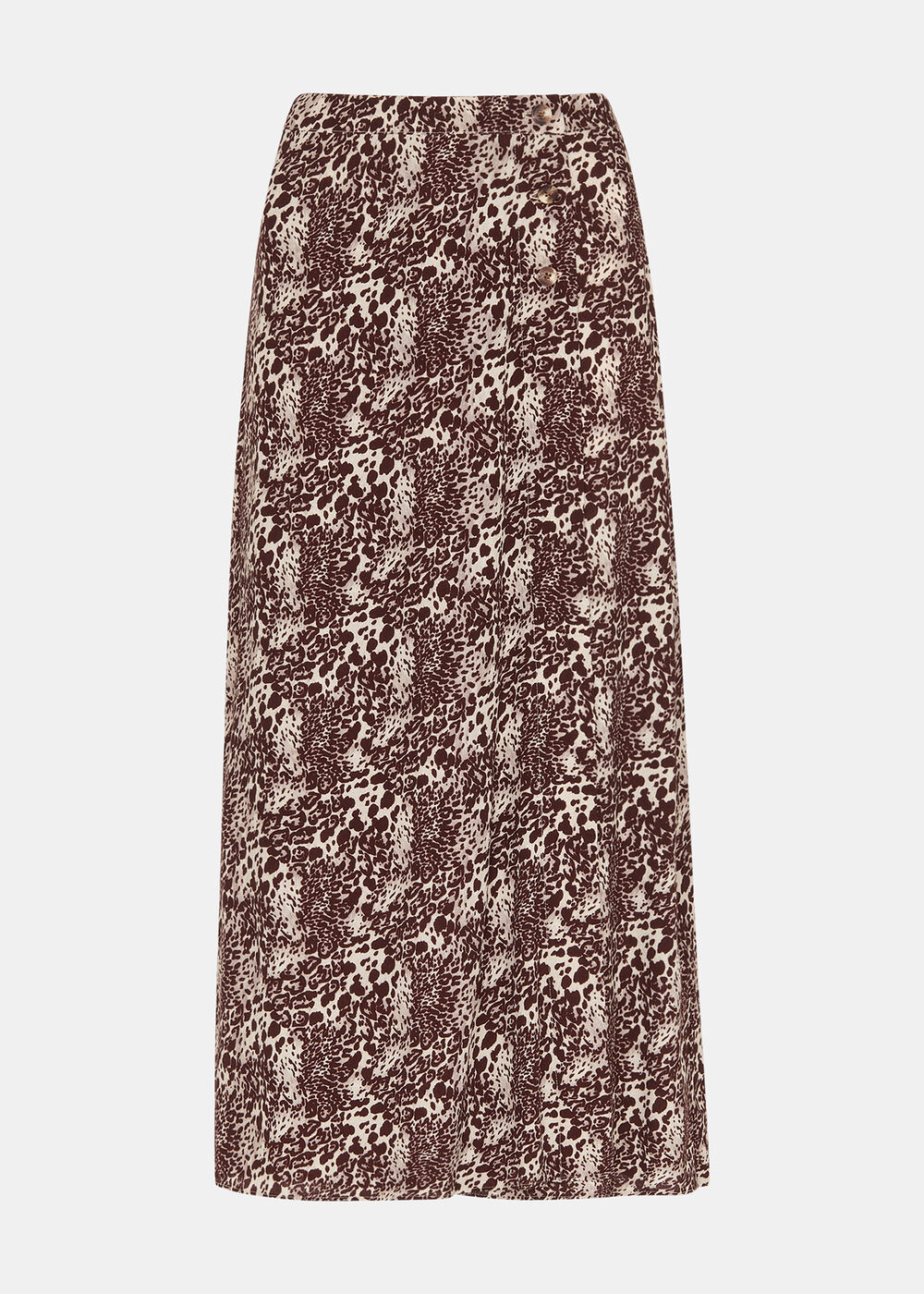 Micro Leopard Print Wrap Skirt