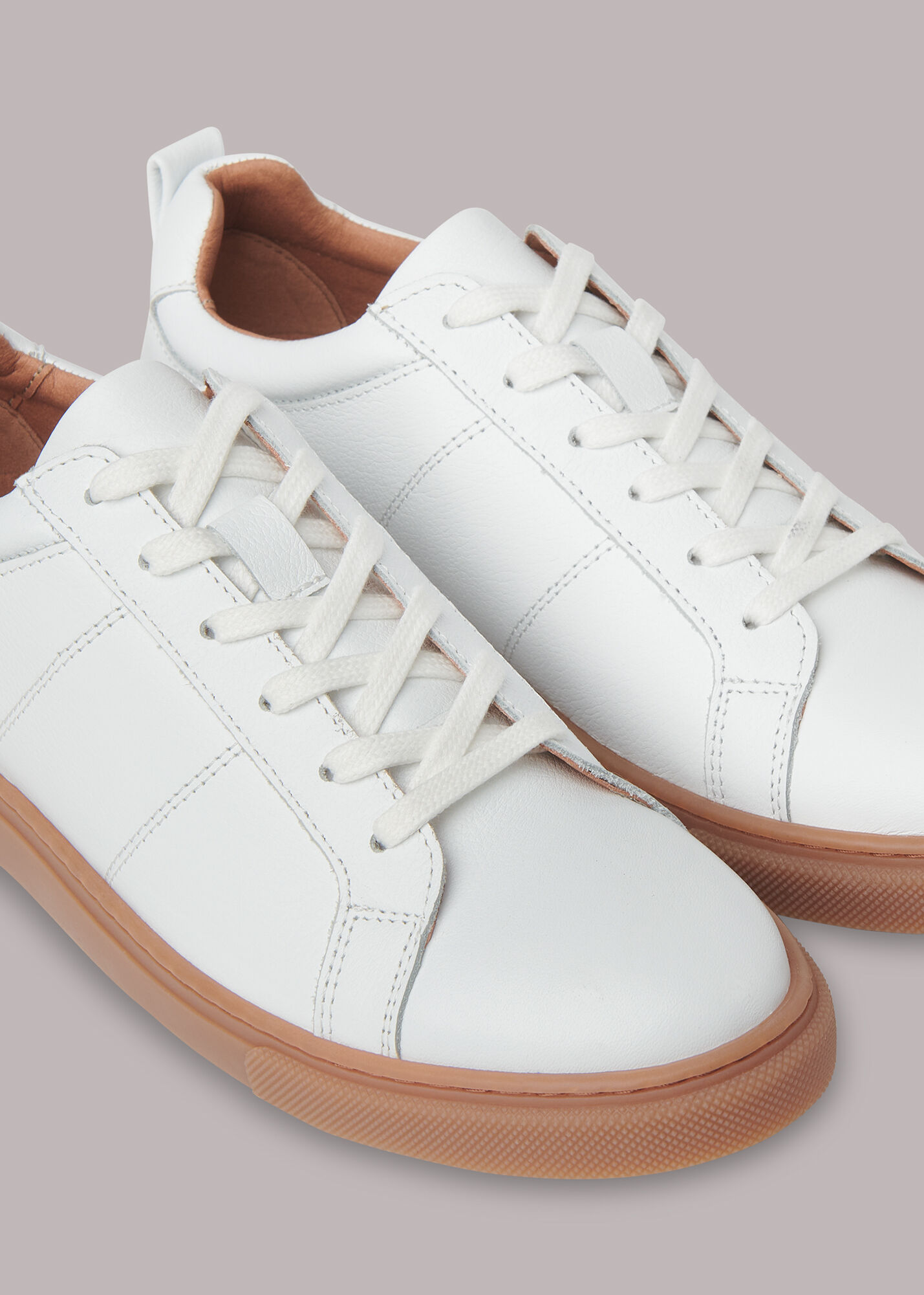 Whistles white sale trainers