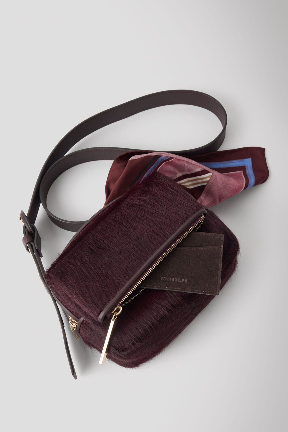 Plum Bibi Hair-On Crossbody Bag
