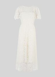 Victoria Lace Wedding Jumpsuit White