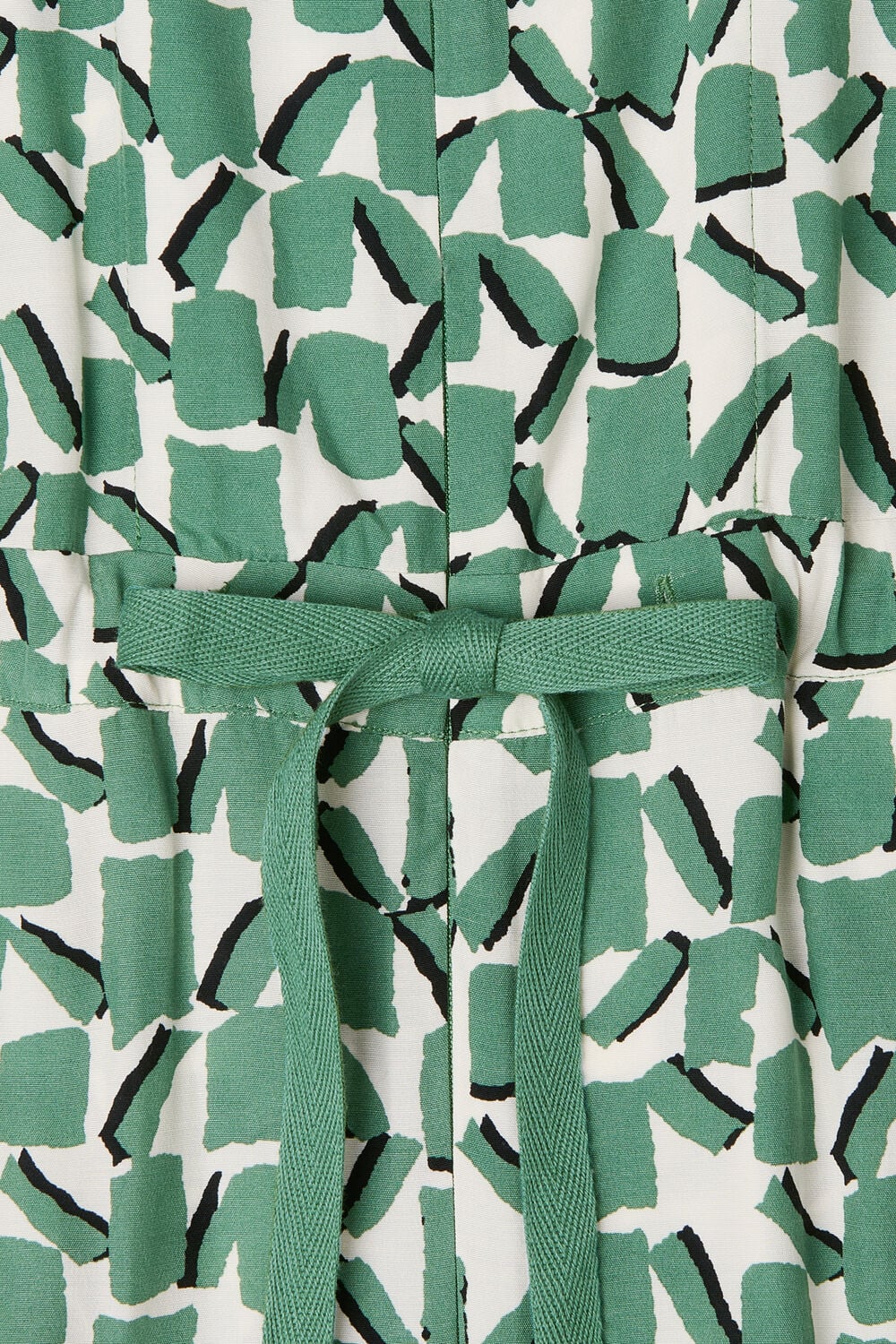 Ivory Abstract Squares Jumpsuit