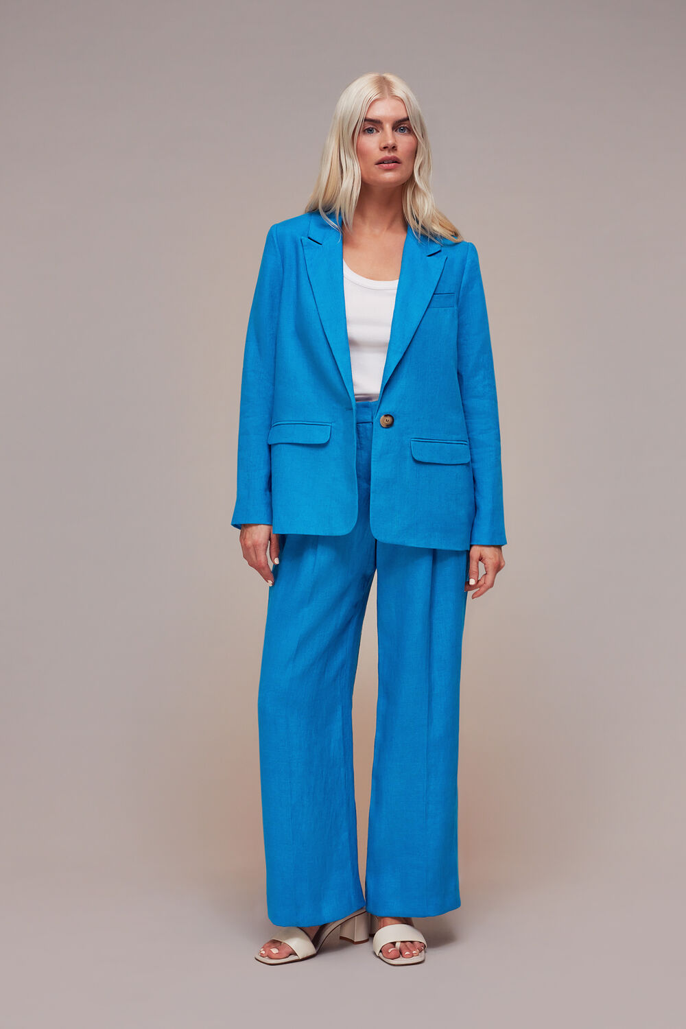 Petite Lucy Linen Blazer