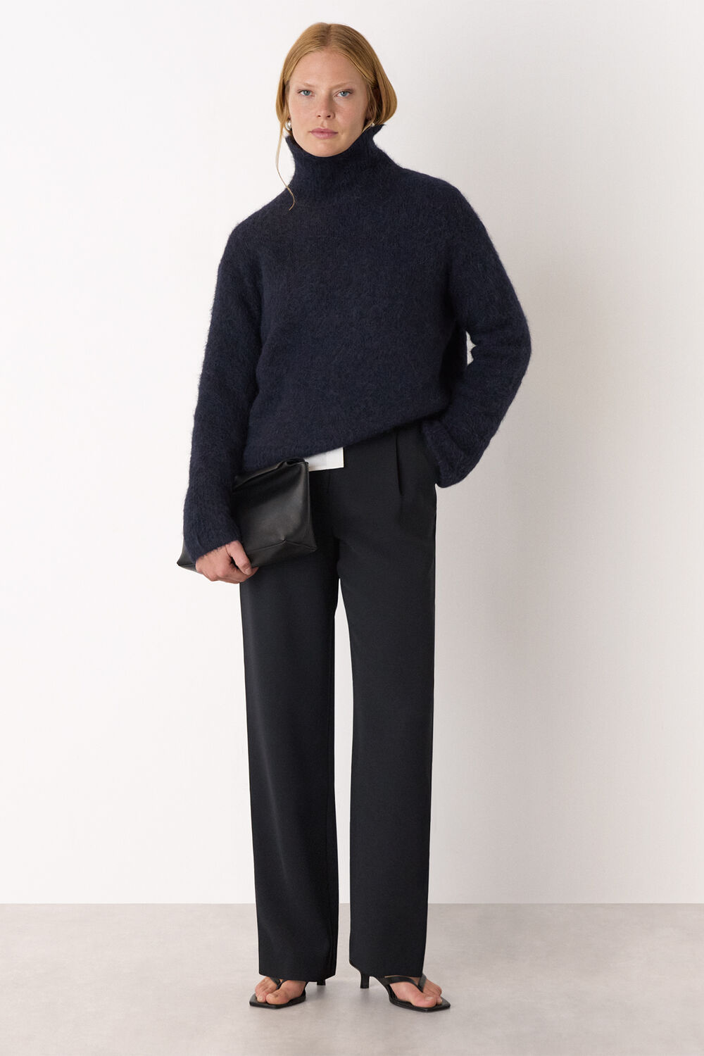 Harriet Tapered Crepe Trouser