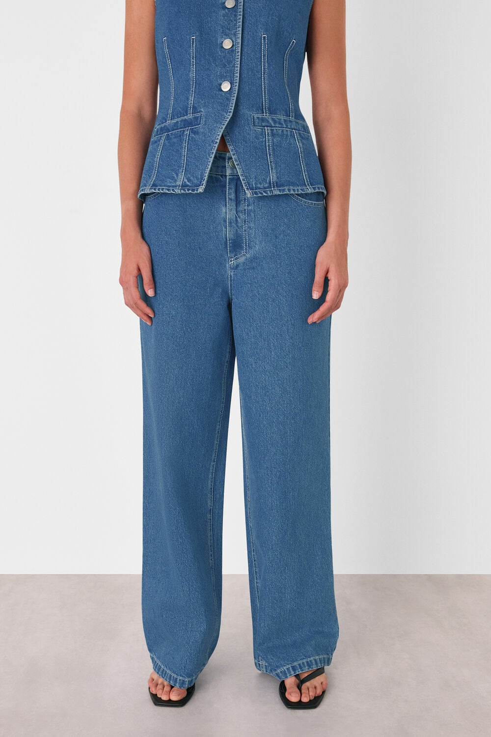 Denim Relaxed Straight Leg Jean