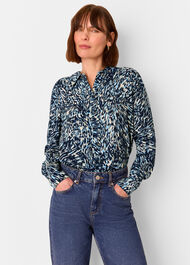 Leopard Swirl Print Shirt
