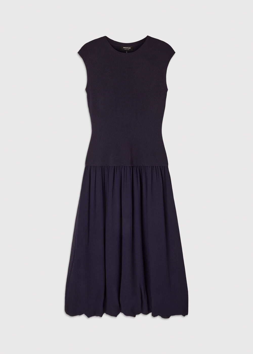 Knitted 2in1 Bubble Hem Dress