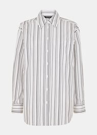 Mixed Stripe Oversized Shirt