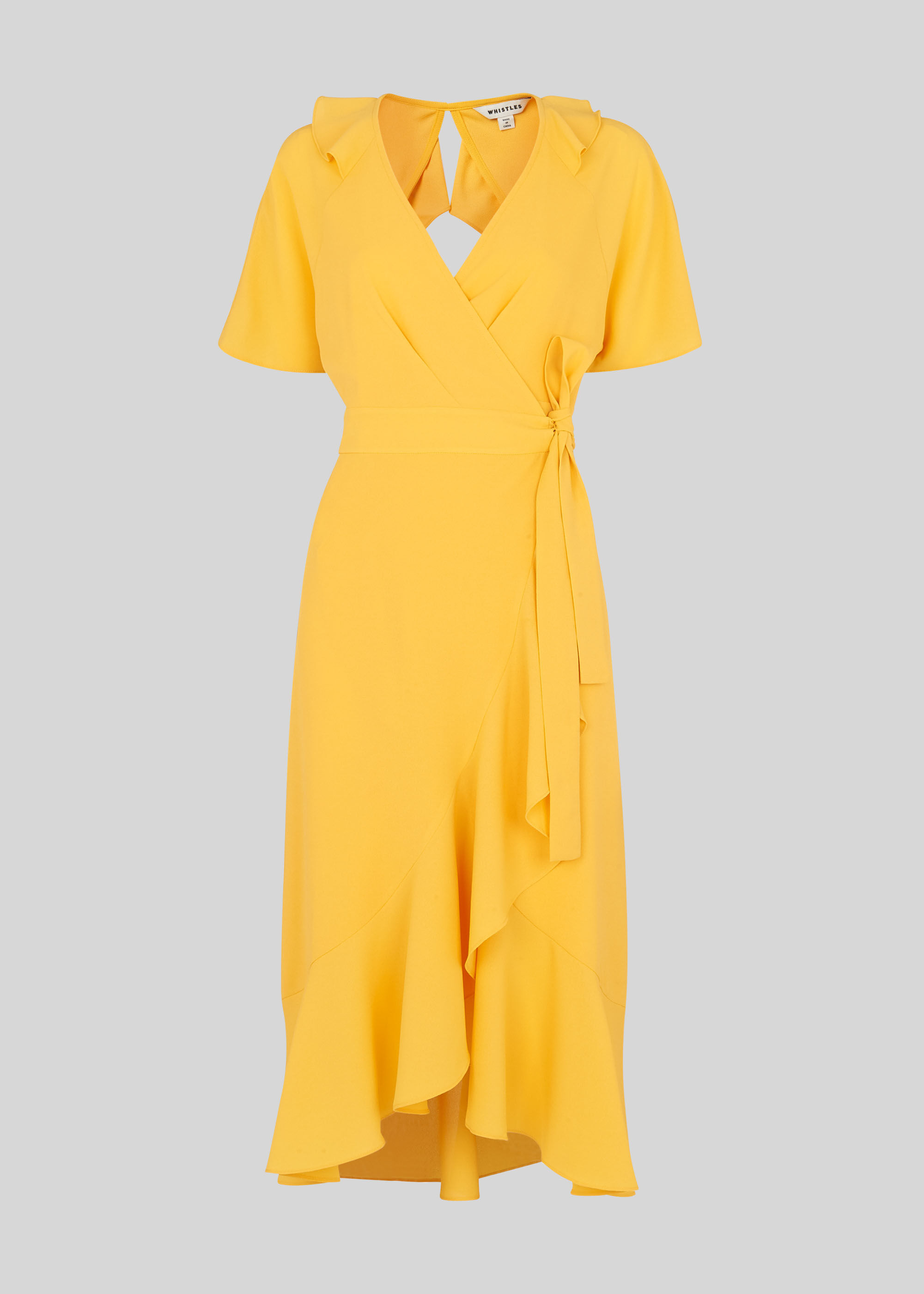 whistles abigail frill wrap dress