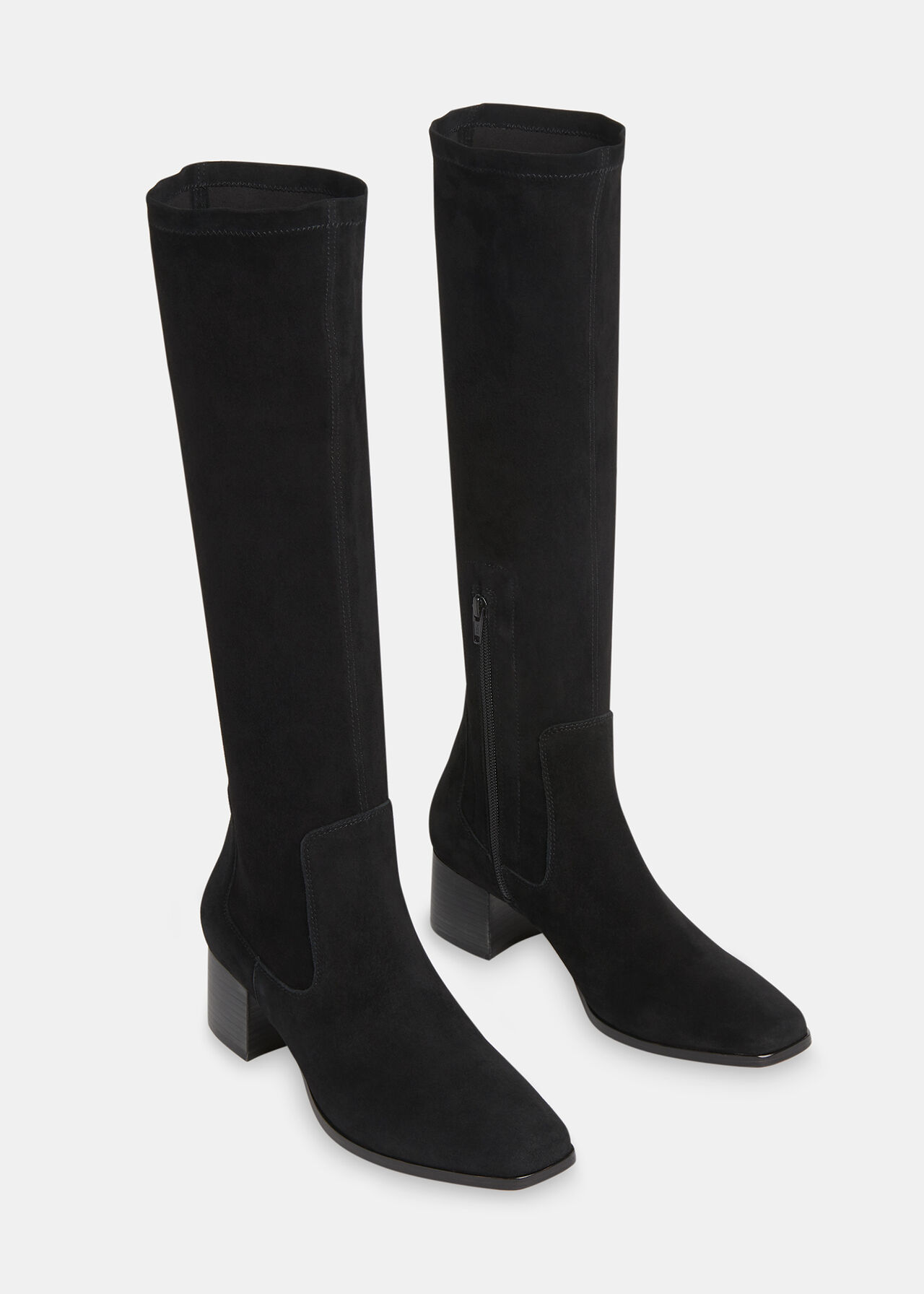 Black Blaire Stretch Knee High Boot | WHISTLES