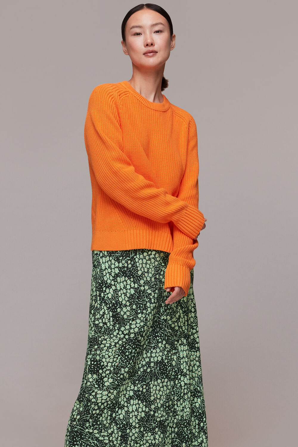 Daisy Meadow Bias Cut Skirt