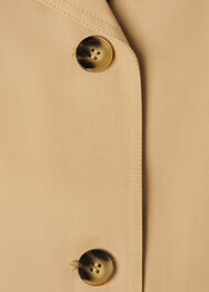 Petite Short Cotton Trench Jacket