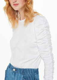 Ruched Sleeve Top