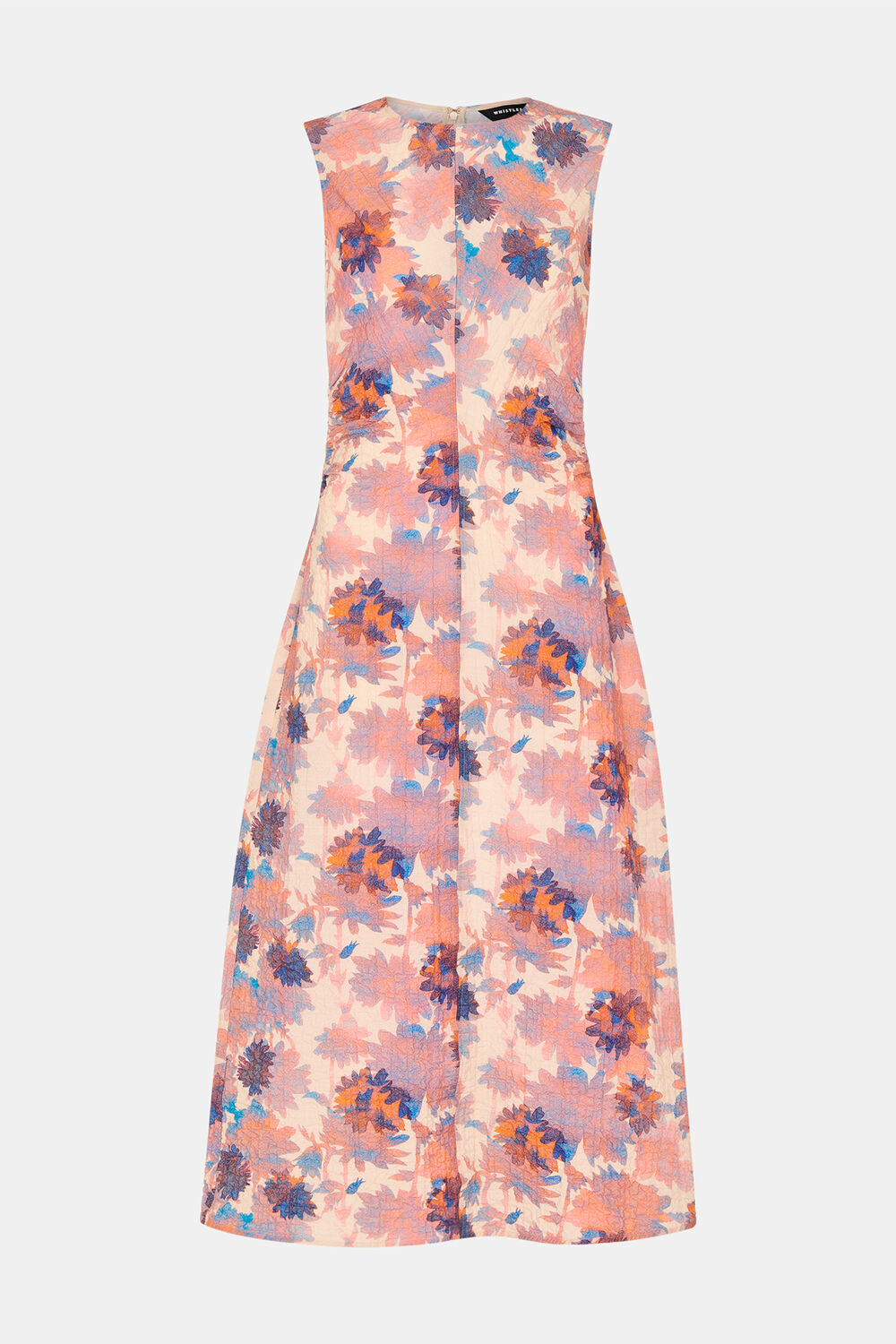 Floral Textured Midi Dress