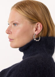 Sphere Beaded Large Hoop