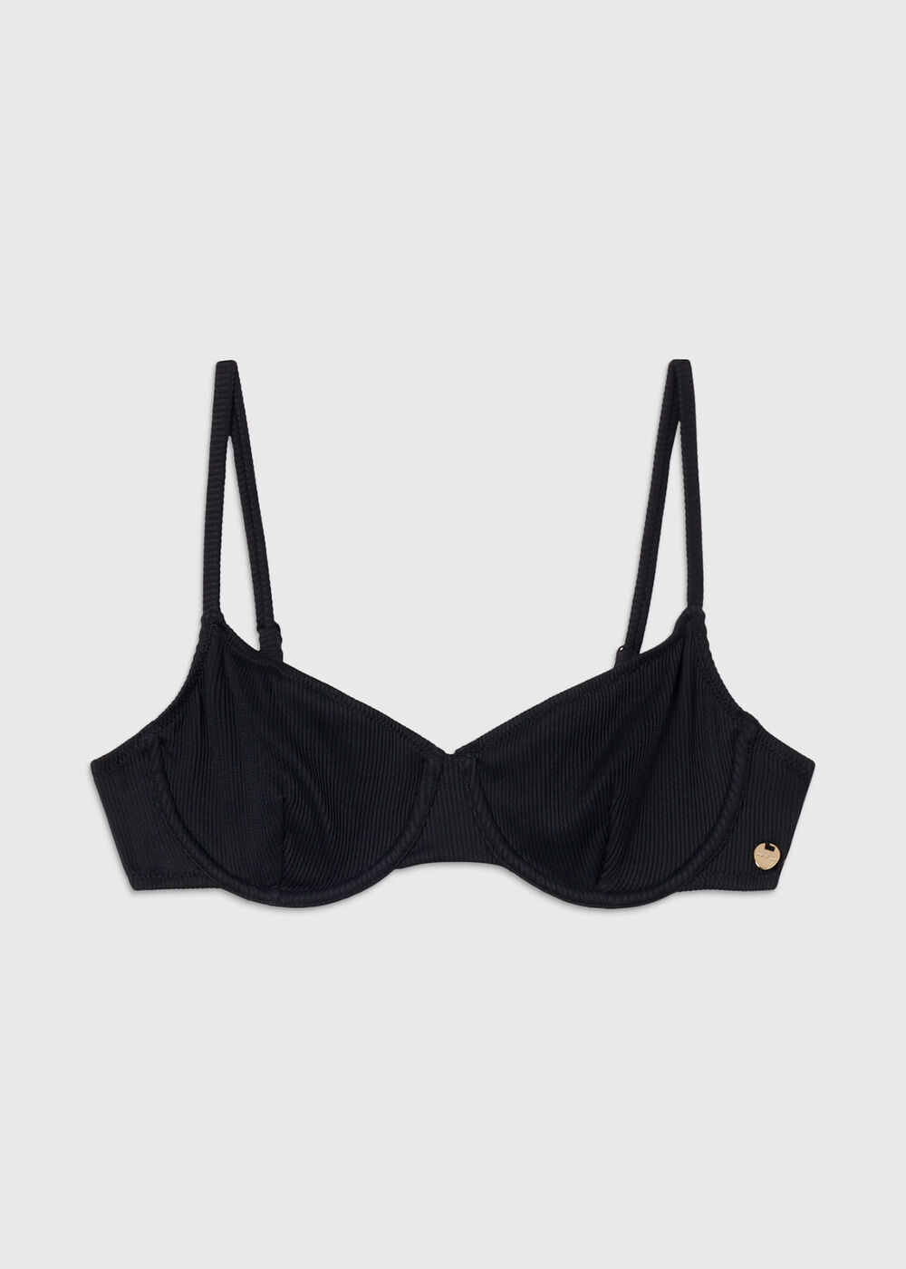 Ribbed Underwire Bikini Top