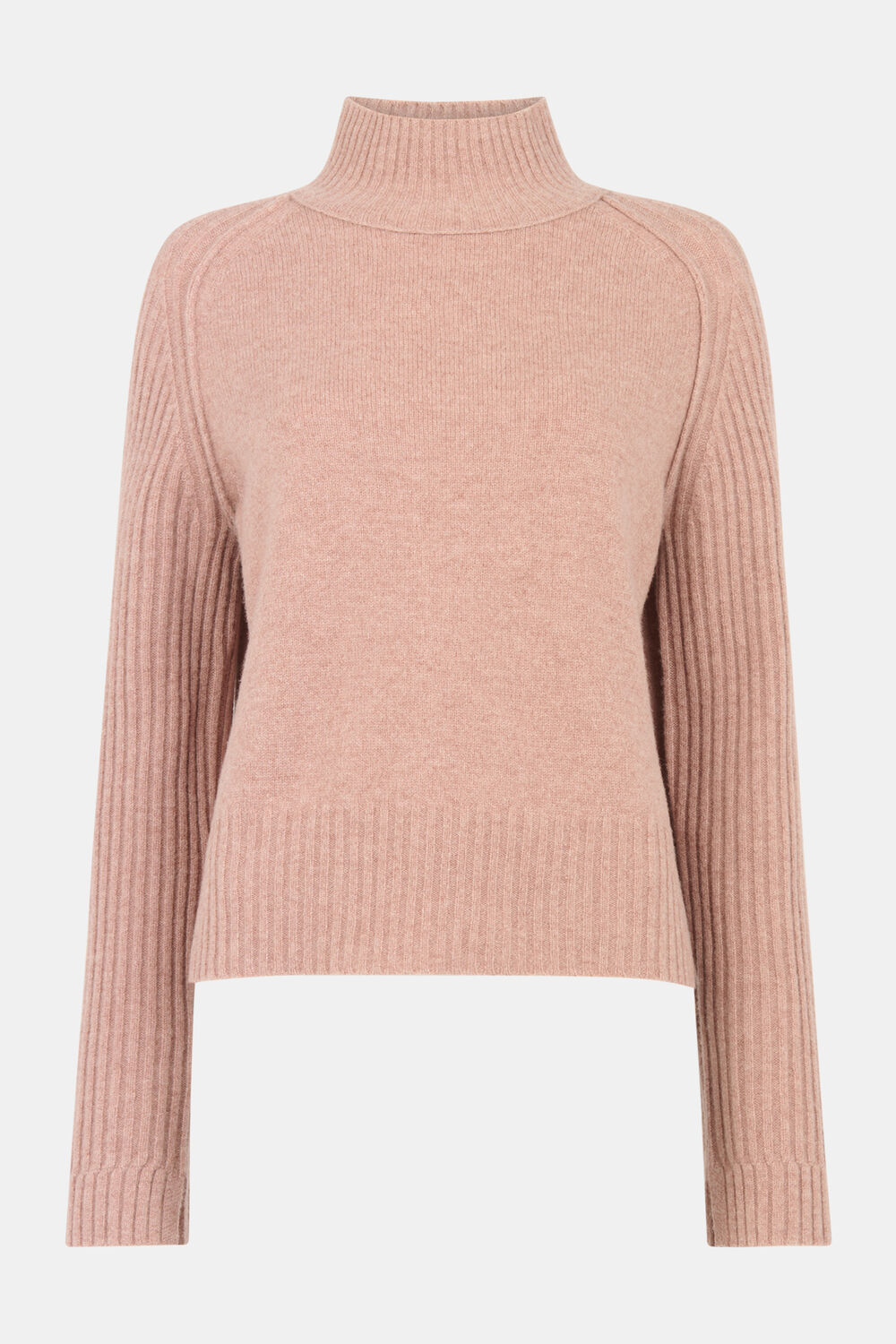 Wool Funnel Neck Knit