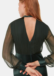 Gathered Bodice Maxi Dress