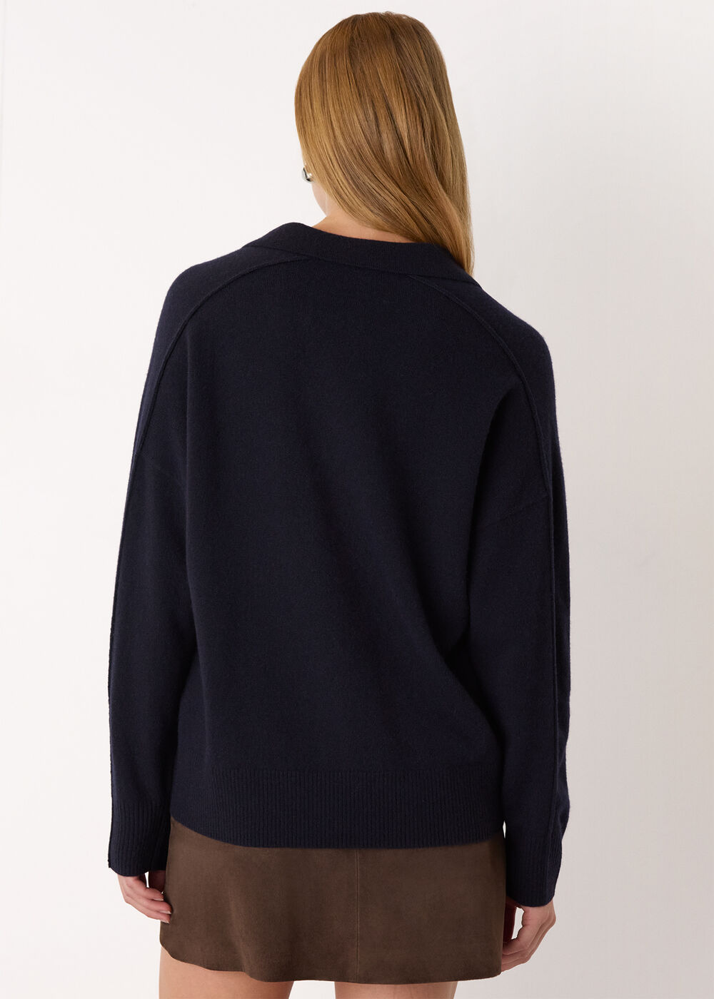 Wool Collar Neck Knit