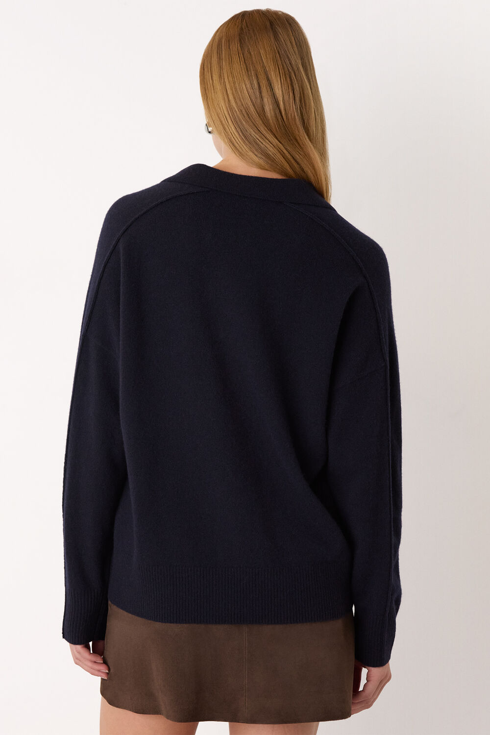 Wool Collar Neck Knit