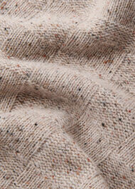 Wool Textured Check Knit