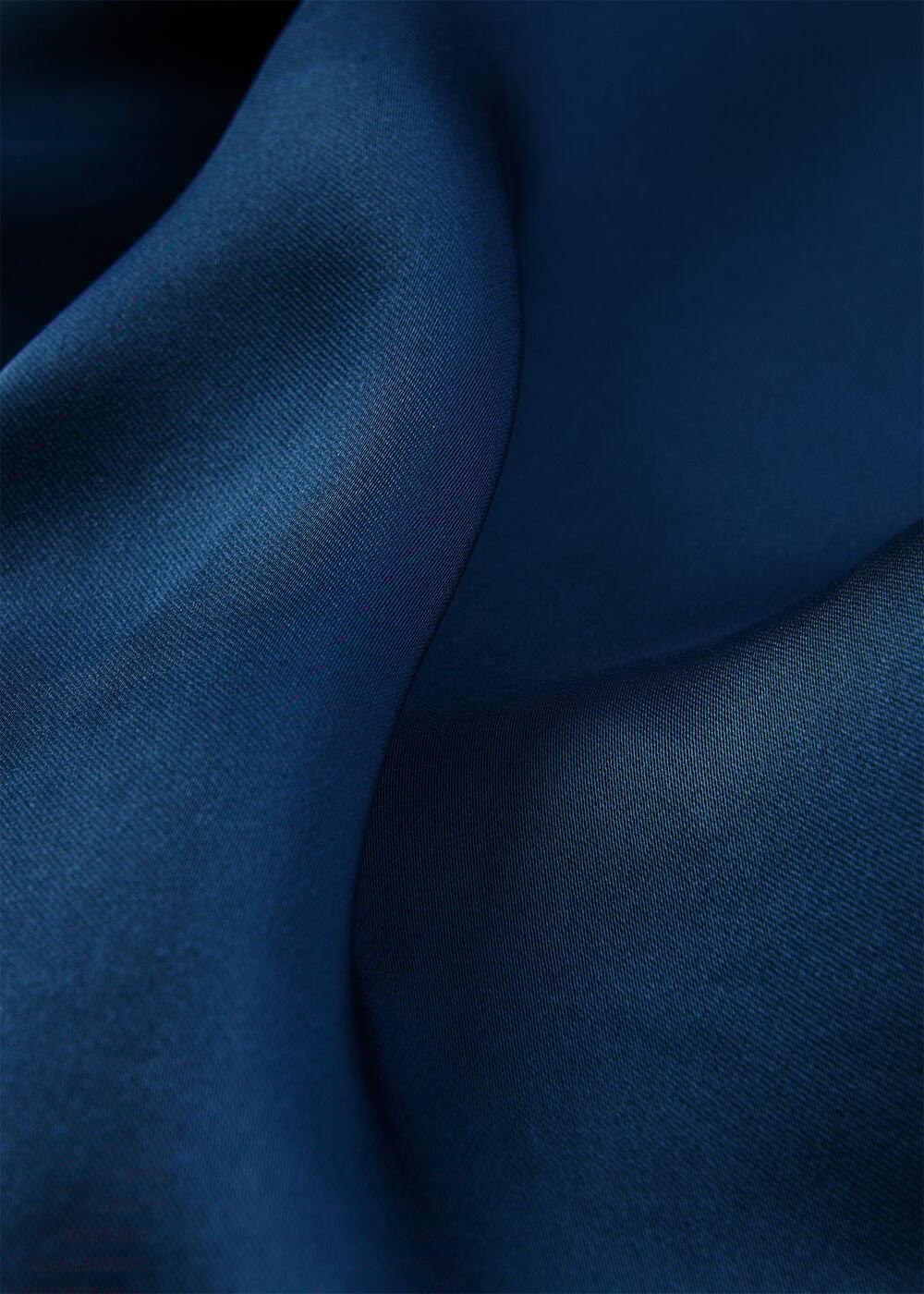 Petite Satin Twist Waist Midi Dress