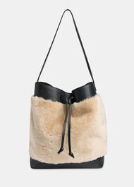 Sasha Shearling Tote Bag