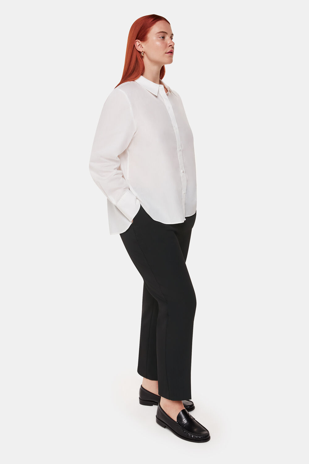 Black Amelia Slim Cigarette Pants&nbsp;