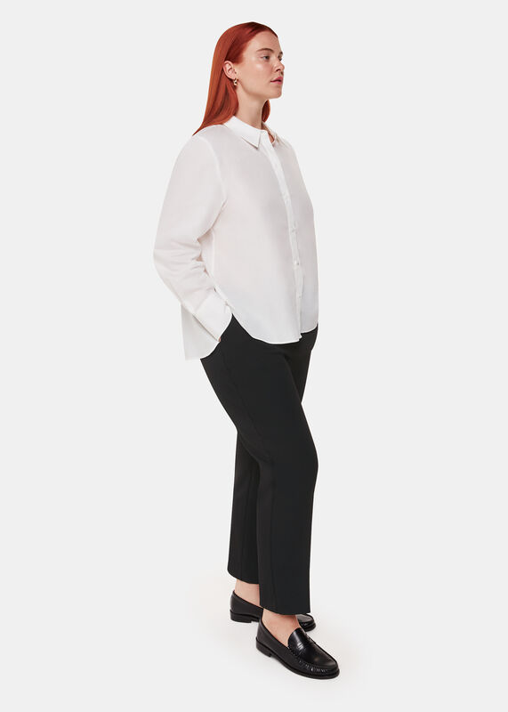 Black Amelia Slim Cigarette Trouser