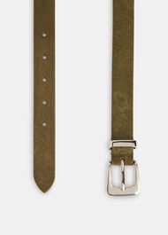 Suede Metal Keeper Belt