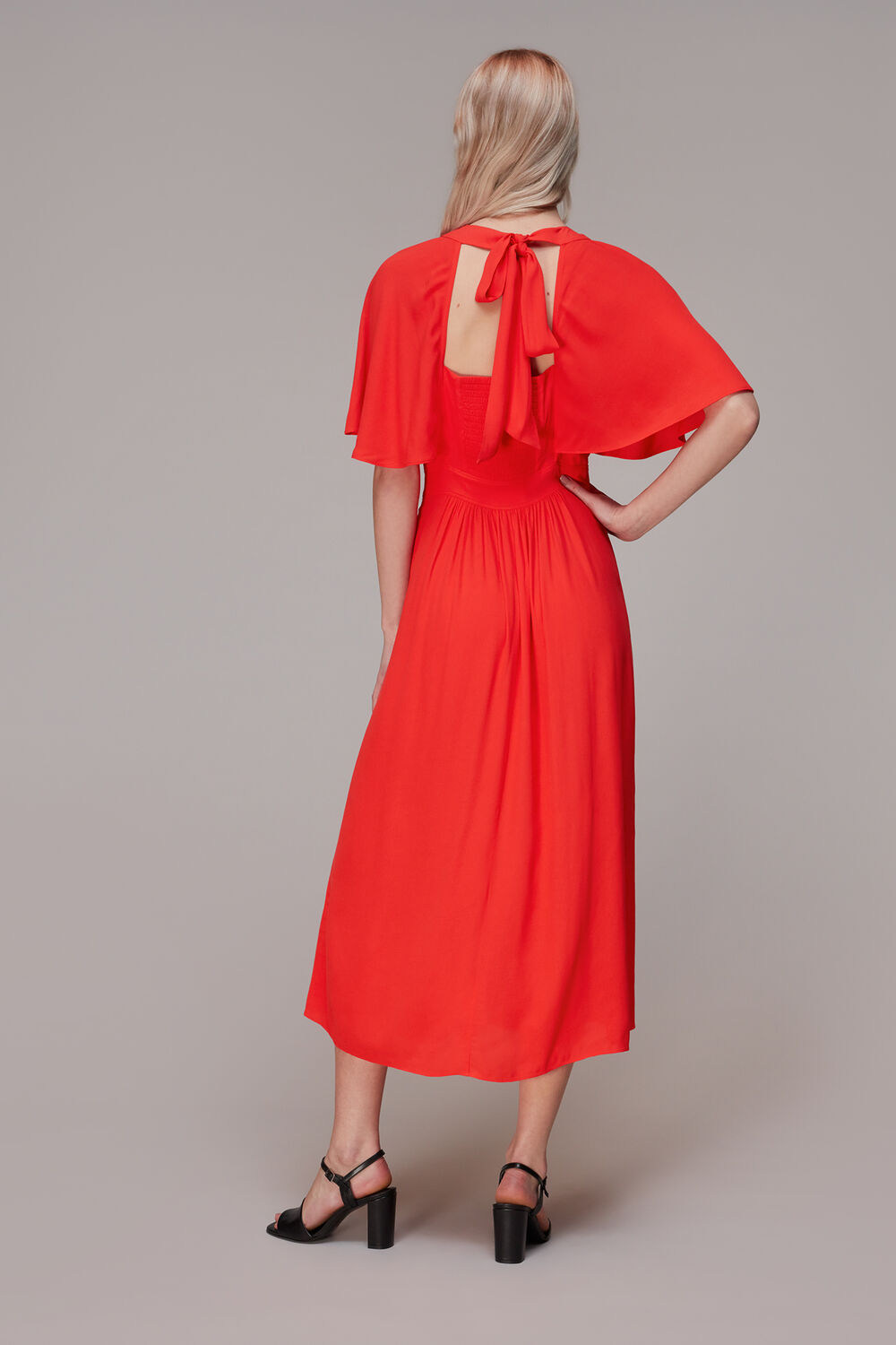 Amelia Cape Sleeve Dress