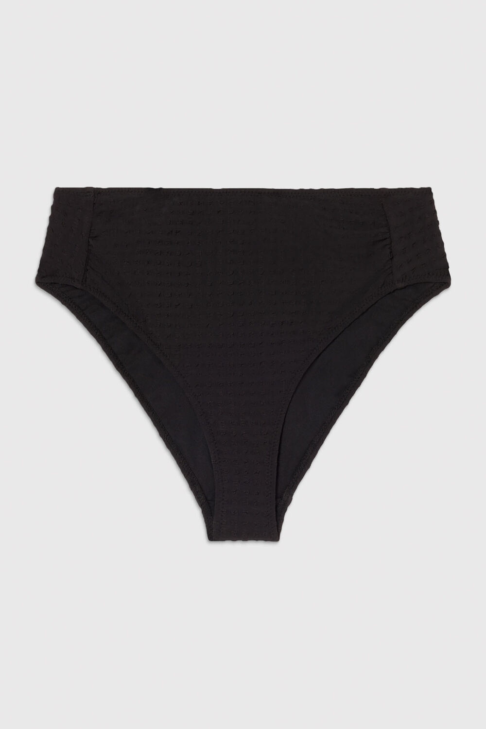 Textured Gingham Bikini Bottom