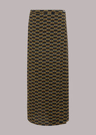Tangle Check Wrap Skirt