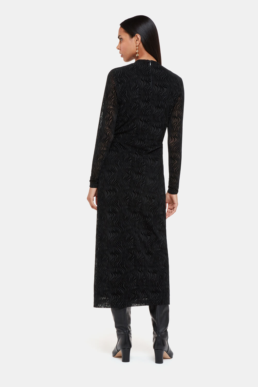 Squiggle Mesh Dress