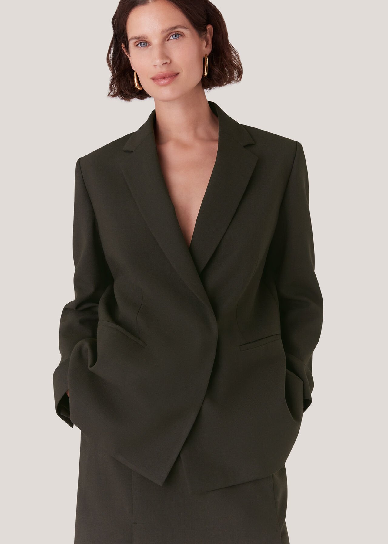 Natalie Wool Blend Blazer