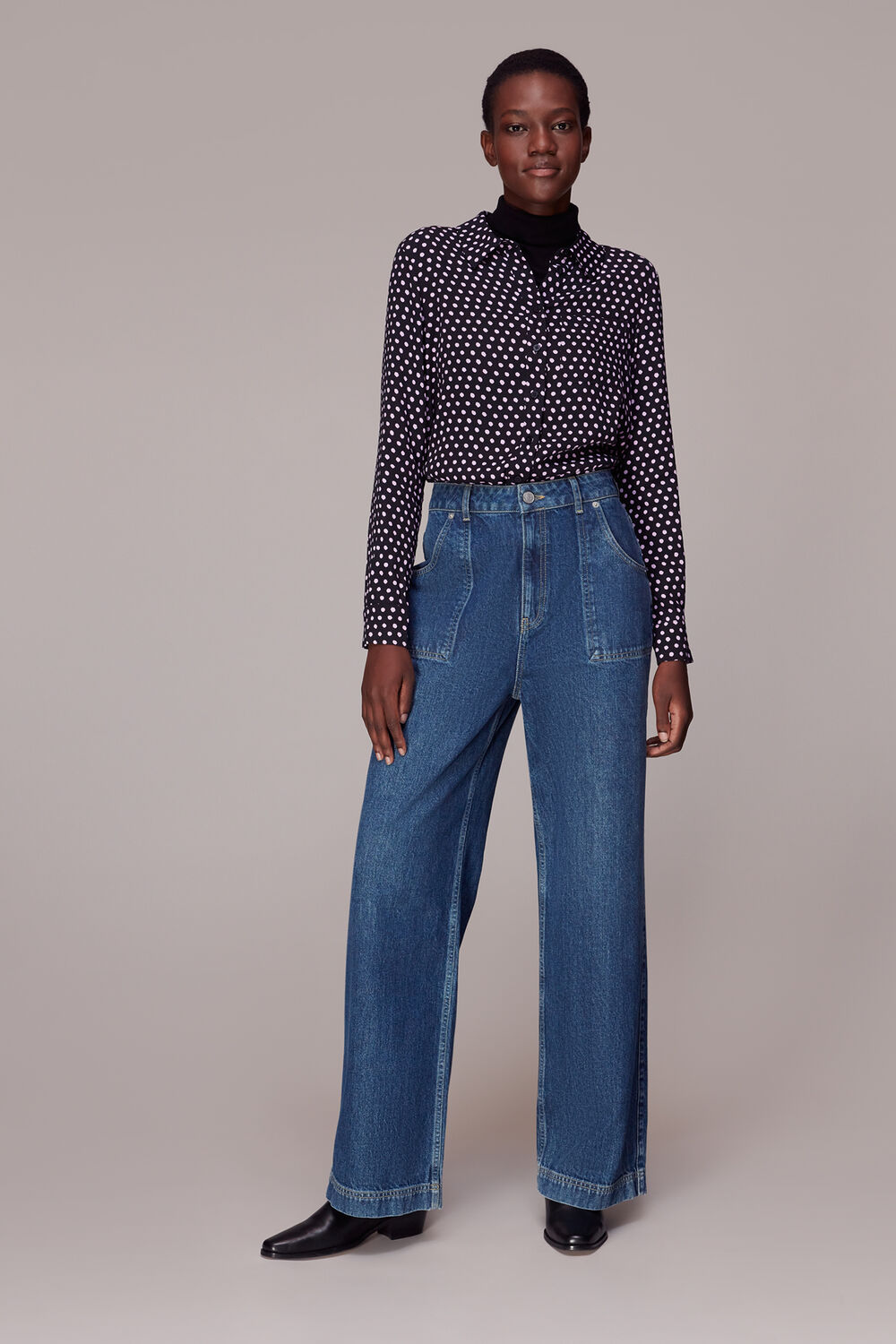 Dotted Spot Print Shirt