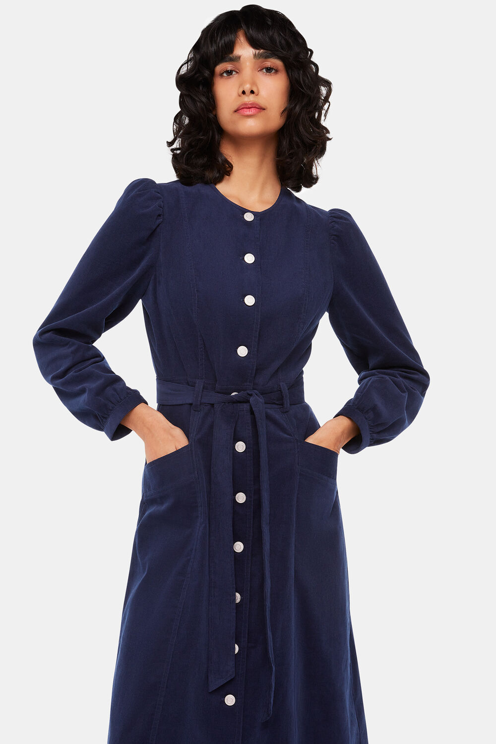 Angelica Cord Midi Dress