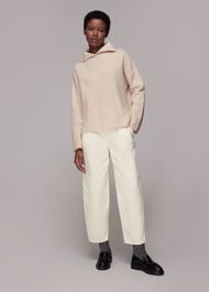 Rib Detail Collar Jumper