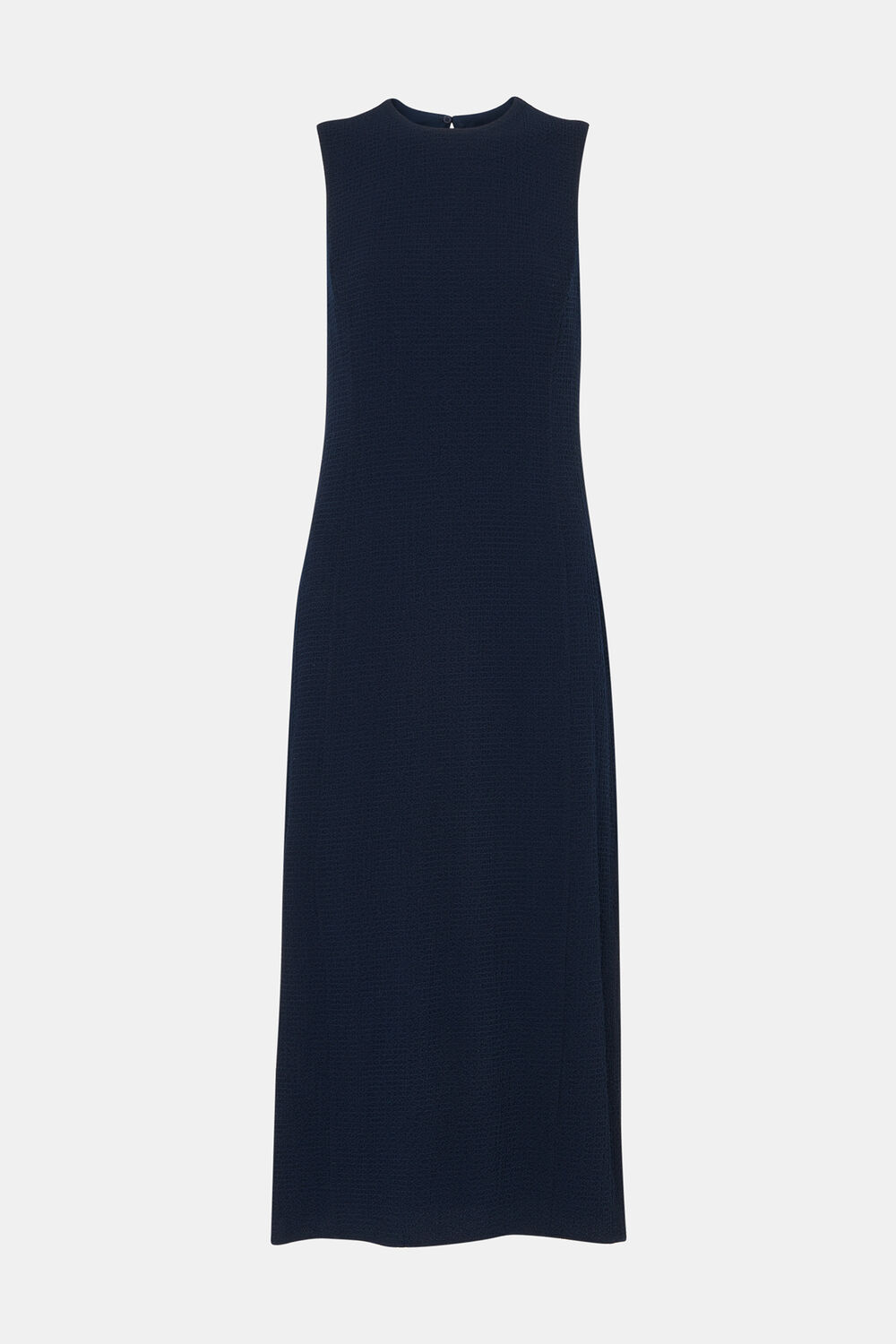 Navy Erin Texture Midi Dress