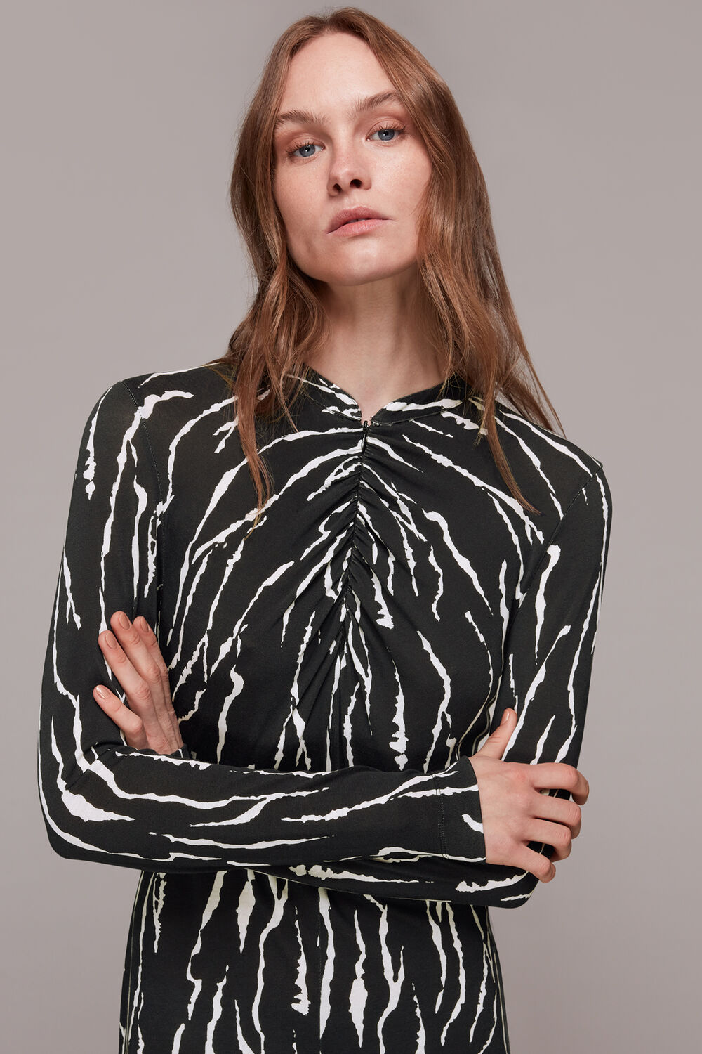 Rumi Tiger Print Jersey Dress