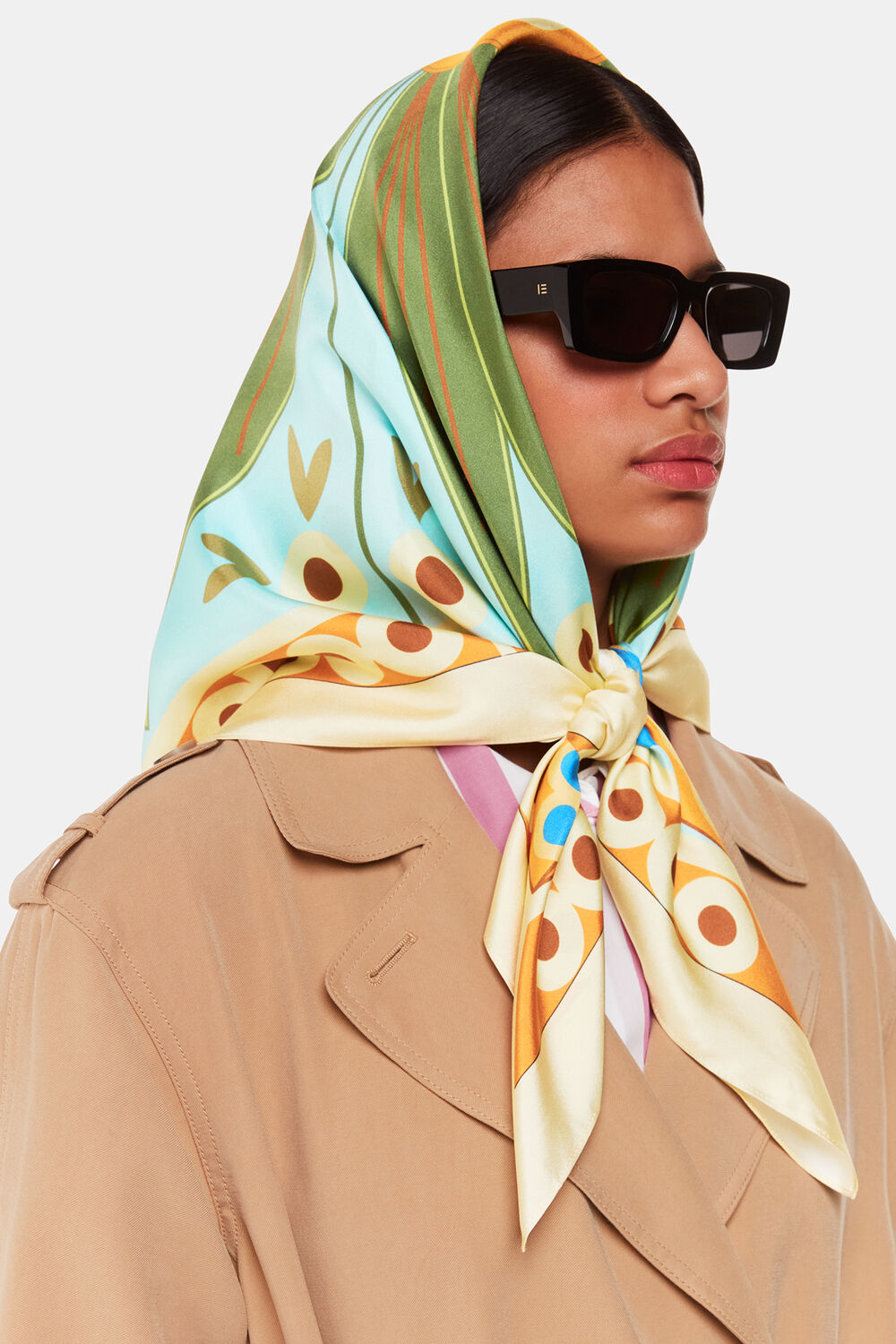 Sahar Botanical Silk Scarf