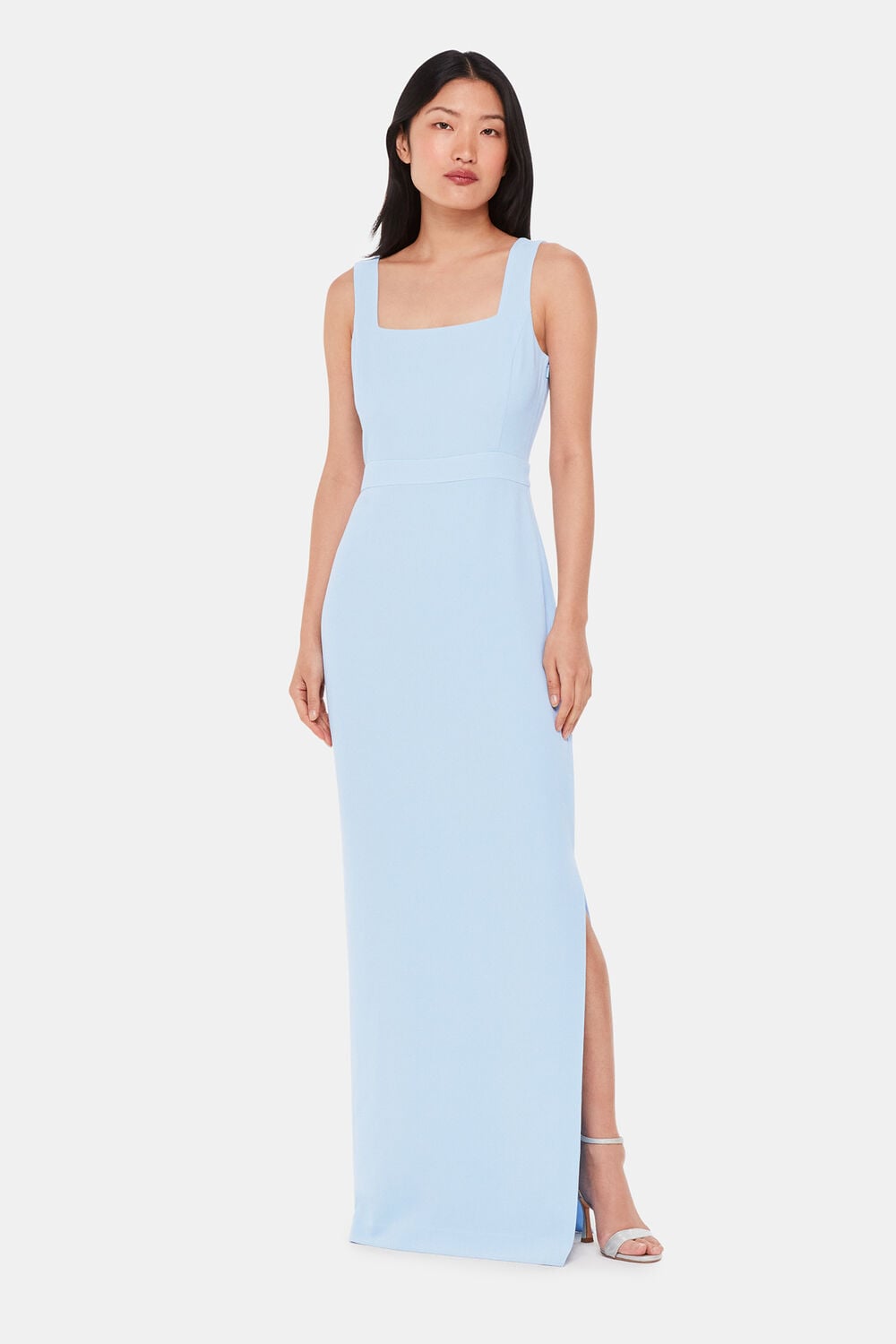 Pale Blue Mila Square Neck Maxi Dress
