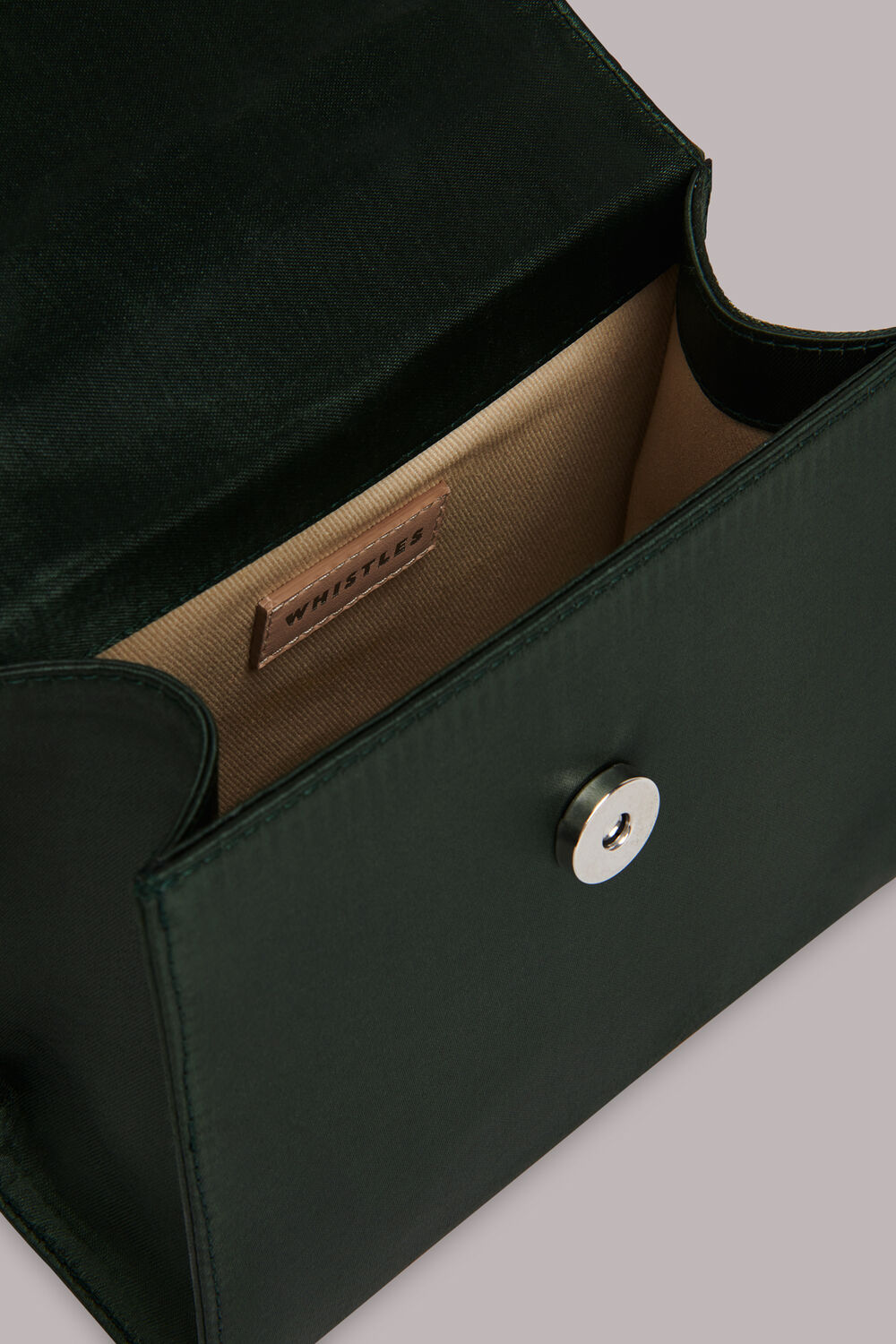 Payton Satin Top Handle Bag