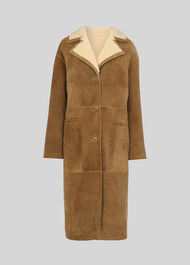 Reversible Long Suede Coat