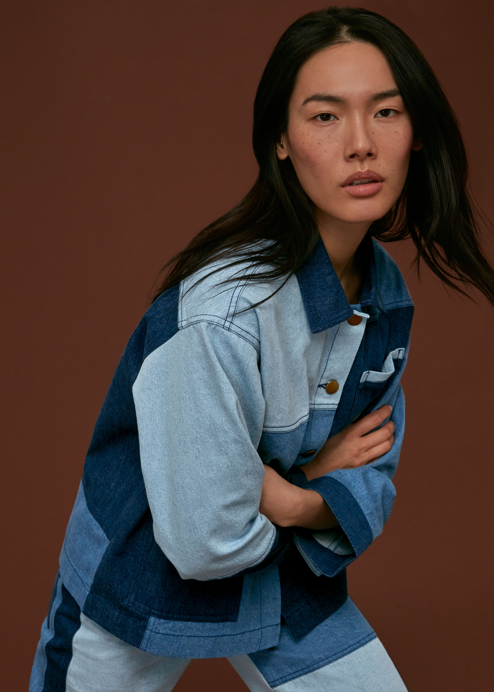 ジャケット・アウター Patchwork Denim Jacket LLA0321 ジャケット・アウター Patchwork Denim Jacket LLA0321