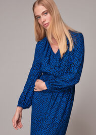 Diagonal Texture Print Dress