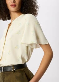 Floral Button Front Shirt