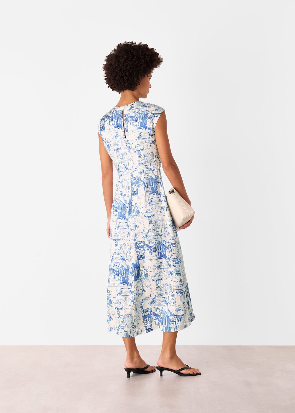 Rome Print Midi Dress