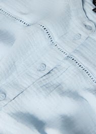Textured Cotton Frill Top